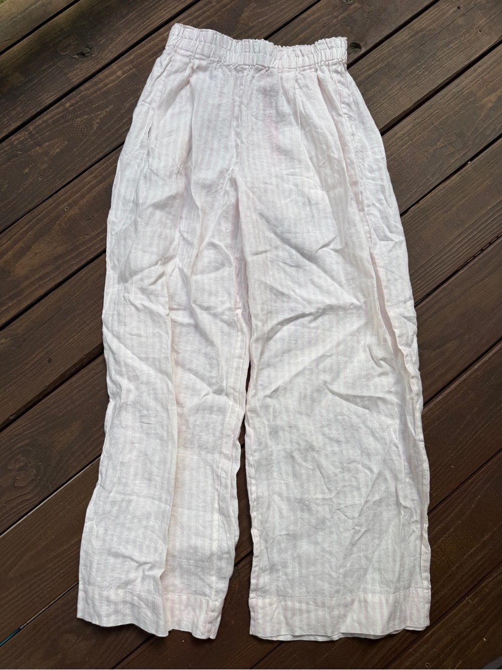 Left On Friday - Coastal Linen Pant - Delight/Coconut